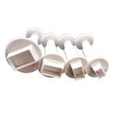 MINI GEOMETRIC PLUNGER CUTTER SET 4PC